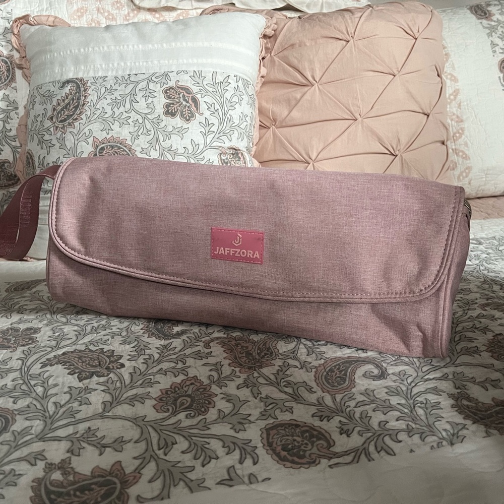 Pink Jaffzora Hair Tool Travel Bag